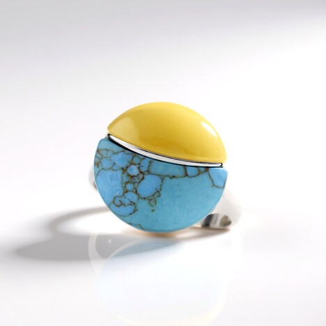 Anello in argento con Turchese (dagen)