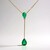 Collana in oro con Smeraldo Zambia AAA