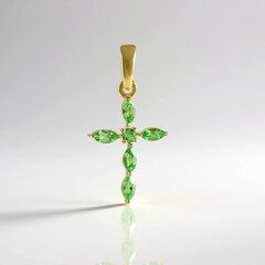 Ciondolo in argento con Tsavorite