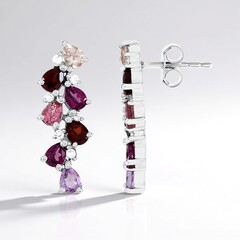 Orecchini in argento con Morganite
