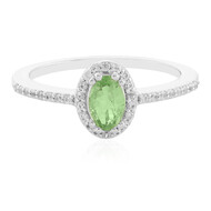 Anello in argento con Granato Menta Merelani