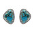 Blue Copper Turquoise Silver Earrings (Faszination Türkis)