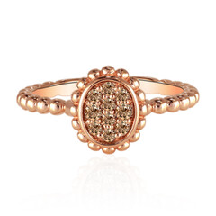 Anello in oro con Diamante Rose de France SI1 di Argyle