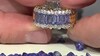 Zilveren ring met tanzanieten (Gems en Vogue)