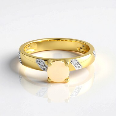 Bague en argent et Opale Welo