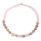 Collana in argento con Quarzo Rosa