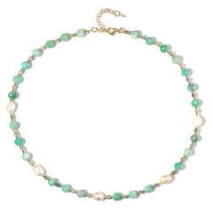 Collier en argent et Hématite dorée (Riya)