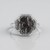 Anello in argento con Quarzo Rutilato Nero