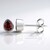 Orecchini in argento con Zircone Rosa