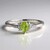 Anello placcato in platino con Tormalina Cuprian