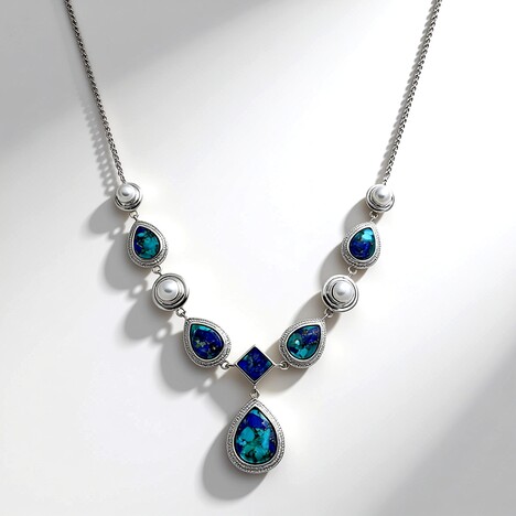 Collana in argento con Gemma
