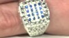 Bague en argent et Saphir bleu (Annette classic)