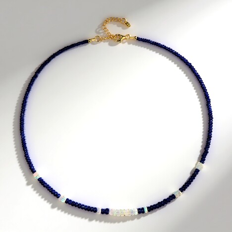 Collana in argento con Zaffiro Blu