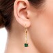 Pendientes en oro con Turmalina verde Benedito (Adela Gold)