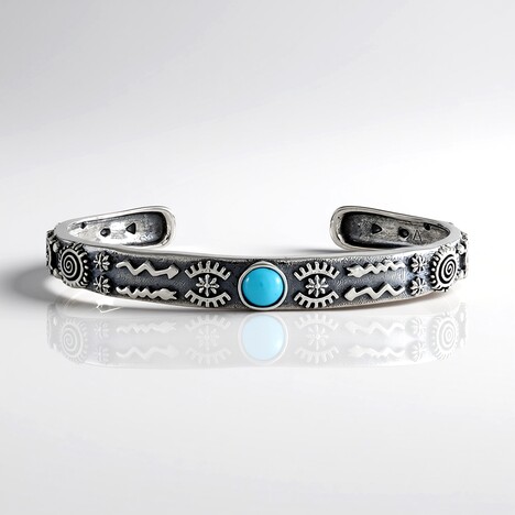 Bracciale in argento con Turchese Sleeping Beauty (Desert Chic)