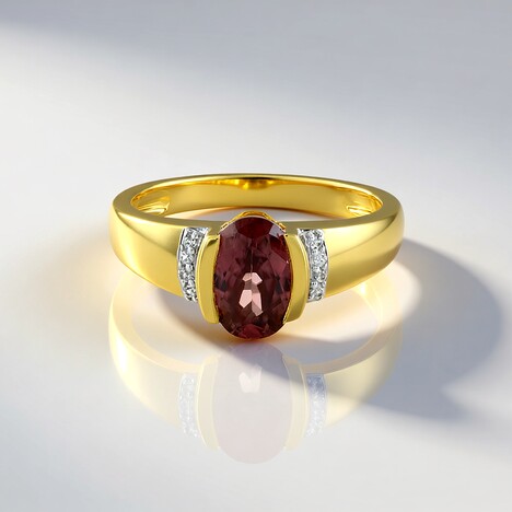 Anello in argento con Zircone Rosa