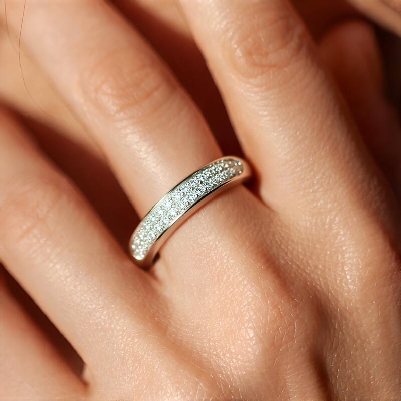 Bague en argent et Zircon