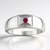 Anello in argento con Berillo Rosso