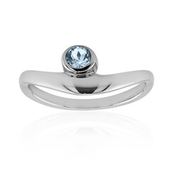 Anello in argento con Acquamarina Ofiki