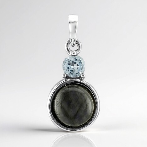 Ciondolo in argento con Labradorite
