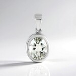 Ciondolo in argento con Ametista Verde