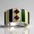 Anello in argento con Granato Mozambico (TPC)