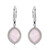 Boucles d'oreilles en argent et Quartz rose (dagen)
