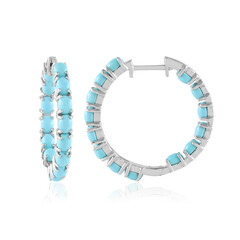 Sleeping Beauty-Türkis-Silberohrringe (Faszination Türkis)