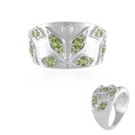 Zilveren ring met Braziliaanse Groene Toermalijnen (de Melo Essence)