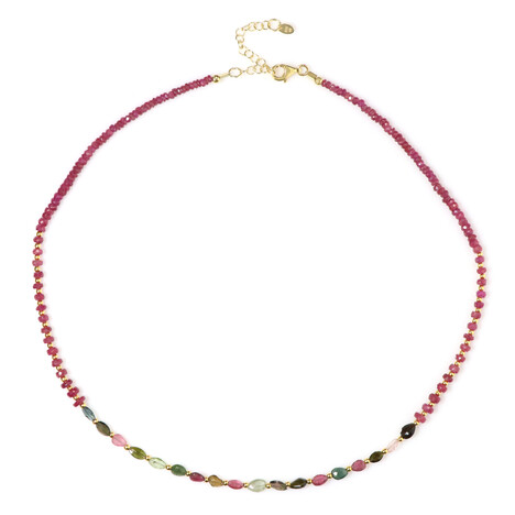 Edelstein-Silberhalskette