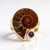 Anello in argento con Ammonite (Bali Barong)