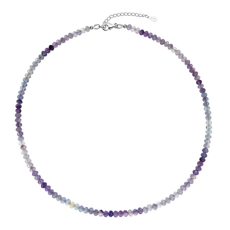 Collana in argento con Fluorite