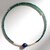 Collana rigida in acciaio con Cianite del Nepal (Riya)