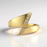 Anello in argento con Diamante Cioccolato I2