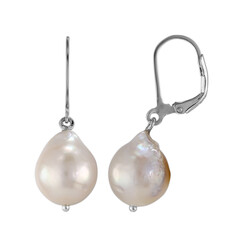 Orecchini in argento con Perla di Acqua Dolce (TPC)