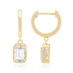 Orecchini in argento con Topazio Bianco