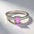 Anello in argento con Kunzite