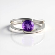 Sibirischer Amethyst-Silberring (de Melo Essence)