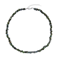 Collier en argent et Tourmaline verte