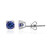 Boucles d'oreilles en or et Tanzanite AAA