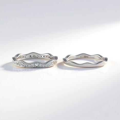 Anello in argento con Topazio Bianco
