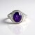 Anello in argento con Ametista Siberiana (de Melo Essence)