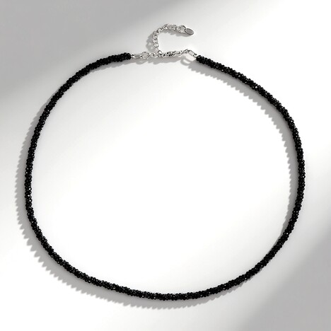 Collana in argento con Spinello Nero