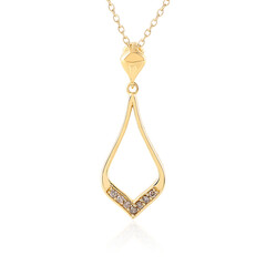 Collana in argento con Diamante Cioccolato I2