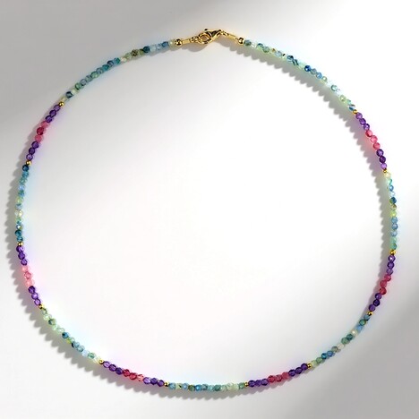 Collana in argento con Cianite Menta (Riya)
