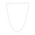 Silber-Criss-Cross-Kette - 3,92 g - 45,5 cm - rhodiniert