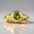 Anello in oro con Tormalina Verde (CUSTODANA)