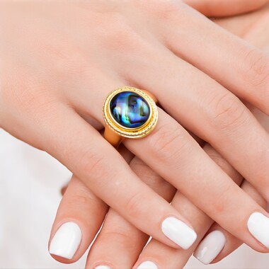 Bague en argent et Quartz blanc (Art of Nature)