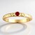 Anello in oro con Berillo Rosso