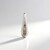 Ciondolo in argento con Diamante Champagne I2 (de Melo)